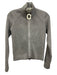 JW Anderson Size S Gray Cotton Blend Ribbed Knit Zip Front high neck Jacket Gray / S
