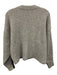 Rag & Bone Size XS Gray & Black Wool Ribbed Knit Whipstitch Cropped Sweater Gray & Black / XS
