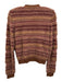 L'agence Size S Brown, Pink & Purple Cotton Blend Knit Fuzzy Cardigan Sweater Brown, Pink & Purple / S