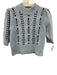 Rails Size S Mixed Blues Cotton Blend Textured Knit 1/2 Sleeve Mock Neck Sweater Mixed Blues / S
