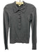 L'agence Size XS Dark Gray Cotton Blend Knit Long Sleeve 1/2 Button Sweater Dark Gray / XS