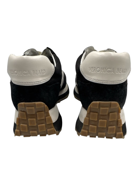 Veronica Beard Shoe Size 8 Black & White textile upper Suede Detail Sneakers Black & White / 8