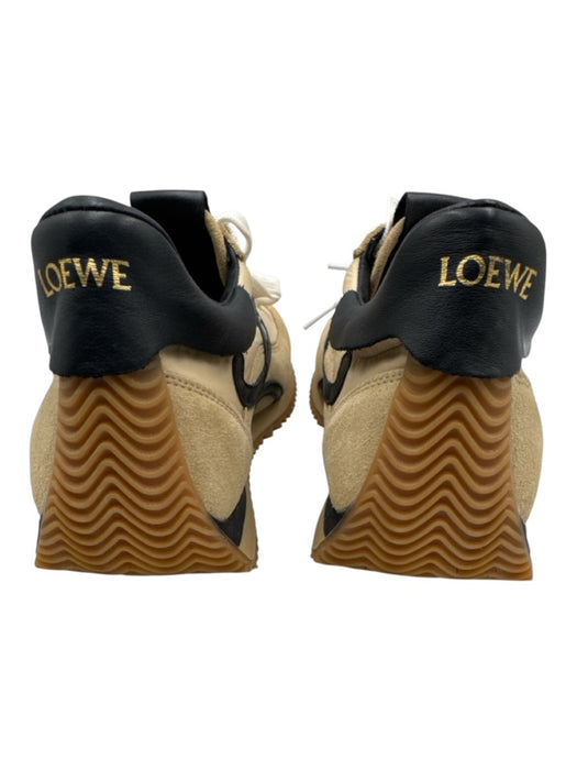 Loewe Shoe Size 38 Beige, Black & White Leather & Textile Upper Low Top Sneakers Beige, Black & White / 38
