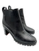 Christian Louboutin Shoe Size 37.5 Black Leather Upper Pull Tabs Lug sole Boots Black / 37.5