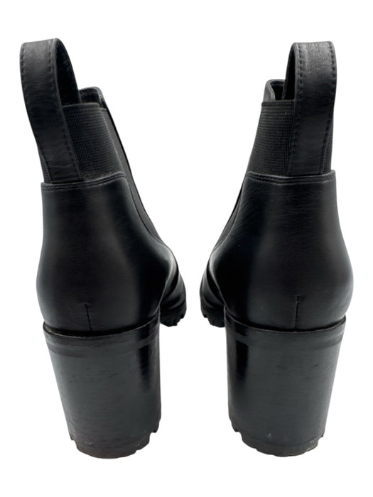 Christian Louboutin Shoe Size 37.5 Black Leather Upper Pull Tabs Lug sole Boots Black / 37.5