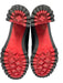 Christian Louboutin Shoe Size 37.5 Black Leather Upper Pull Tabs Lug sole Boots Black / 37.5