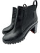 Christian Louboutin Shoe Size 37.5 Black Leather Upper Pull Tabs Lug sole Boots Black / 37.5