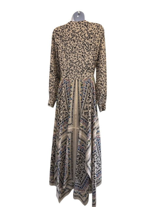 Altuzarra Size 36 Cream Beige & Multi Missing Fabric Tag Leopard Print Dress Cream Beige & Multi / 36