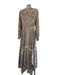 Altuzarra Size 36 Cream Beige & Multi Missing Fabric Tag Leopard Print Dress Cream Beige & Multi / 36