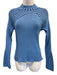 KZ_K STUDIO Size S Mixed Blues Polyester Ribbed Two Tone high neck Sweater Mixed Blues / S