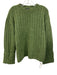 Rag & Bone Size S Green Wool Blend Ribbed Knit Cuffed Pullover Fuzzy Sweater Green / S