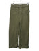 Frame Size 27 Army Green Cotton Blend Denim Wide Leg Button & Zip Fly Jeans Army Green / 27