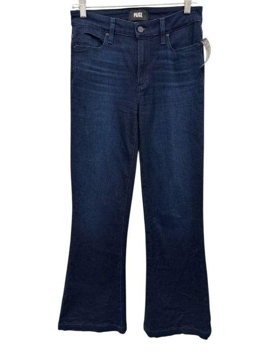 Paige Size 27 Dark Wash Cotton Blend Denim Mid Rise Button & Zip Fly Jeans Dark Wash / 27