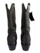 Tecovas Shoe Size 8 Dark Gray Leather Upper Lizard Embossed Cowboy Boots Dark Gray / 8
