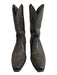 Tecovas Shoe Size 8 Dark Gray Leather Upper Lizard Embossed Cowboy Boots Dark Gray / 8