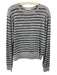 Rag & Bone Size S Gray & Black Rayon Blend Heathered Knit Striped T Shirt Top Gray & Black / S
