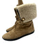 Burberry Shoe Size 38 Brown & Cream White Leather Upper Suede Zip & Buckle Boots Brown & Cream White / 38