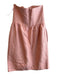 Shoshanna Size 2 Pale Pink Cotton & Silk Strapless Textured Back Zip Dress Pale Pink / 2