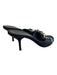 Gucci Shoe Size 5 Black Gold hardware Horse Bit Kitten Heel Open Toe Shoes Black / 5