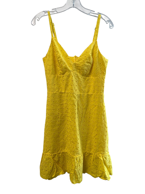Marcia Mello Size M Yellow No Fabric Tag Eyelet Detail Adjustable straps Dress Yellow / M