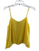 Alice & Olivia Size M Yellow 100% Silk Asymetric Ruffle Elastic Hem Top Yellow / M