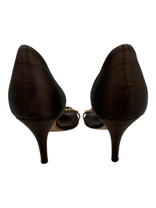 Giuseppe Zanotti Design Shoe Size 35 Brown Leather Suede Stilletto Sandals Brown / 35