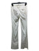 Gucci Size 38 White Cotton & Elastane Zip & Hook Closure Flare Hem Pants White / 38