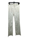 Gucci Size 38 White Cotton & Elastane Zip & Hook Closure Flare Hem Pants White / 38