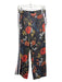 Mother Size S Gray, Blue, Orange Lyocell Elastic Waist Floral Side Stripes Pants Gray, Blue, Orange / S