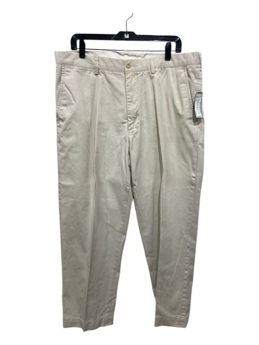 Polo Size 38 Light Beige Cotton Blend Solid Khakis Men's Pants 38