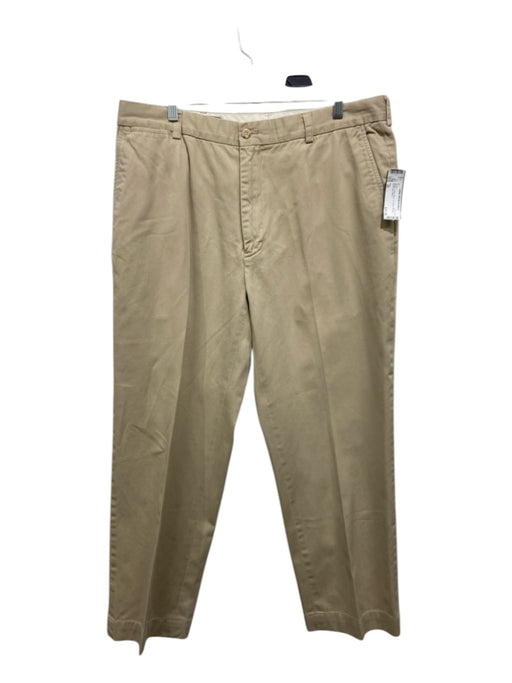 Polo Size 38 Beige Cotton Blend Solid Khakis Men's Pants 38