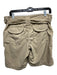 The North Face Size 8 Beige Nylon Sash Button & Zip Front Pockets Shorts Beige / 8