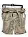 The North Face Size 8 Beige Nylon Sash Button & Zip Front Pockets Shorts Beige / 8