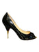 Christian Louboutin Shoe Size 36 Black & Gold Patent Leather Stiletto Pumps Black & Gold / 36