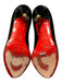 Christian Louboutin Shoe Size 36 Black & Gold Patent Leather Stiletto Pumps Black & Gold / 36