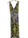 Etro Size 40 Multi Silk All Over Print V Neck & Back Back Zip Sleeveless Dress Multi / 40
