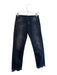 R13 Size 25 Distressed Black Cotton Blend 5 Pocket Zip Fly Mid Rise Jeans Distressed Black / 25