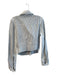 Jakett Size Small White Leather Perforated Front Zip Moto Jacket White / Small