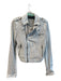 Jakett Size Small White Leather Perforated Front Zip Moto Jacket White / Small