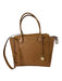 Michael Kors Tan Leather goldtone hardware Pebbled Satchel Bag Tan