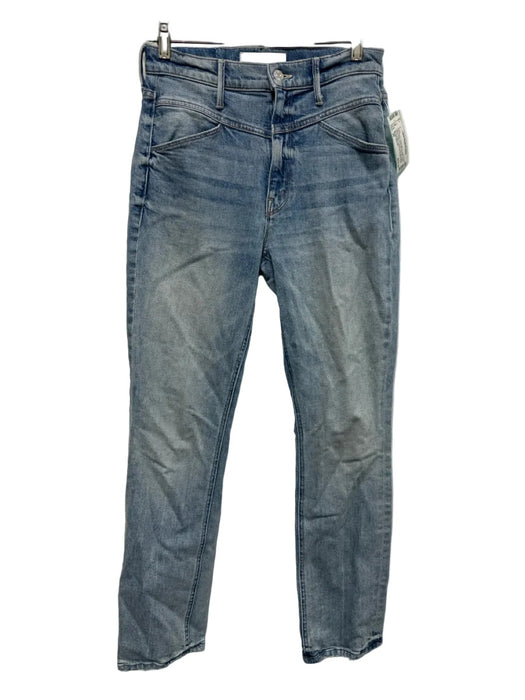 Mother Superior Size 26 Light Wash Cotton Blend Denim High Waist Slim Jeans