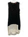 Coleman Collection Size S Black & White Linen Sleeveless Zip Back Pockets Dress Black & White / S