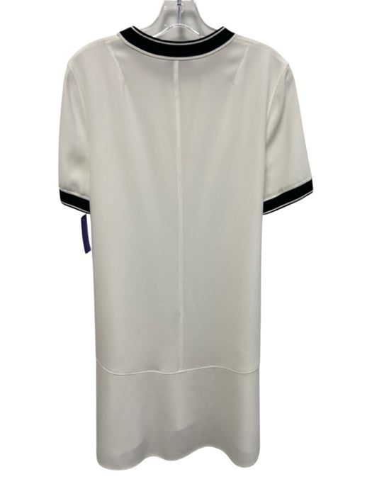 Rag & Bone Size S White Triacetate Blend Round Neck Short Sleeve Dress White / S