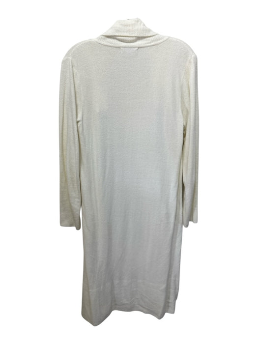 Barefoot Dreams Size XS Cream Nylon & Viscose Open Front Pockets Robe Cream / XS