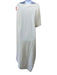 Monica Sarti Size S Off White Silk Cold Shoulder Tunic Crepe Top Off White / S