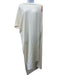 Monica Sarti Size S Off White Silk Cold Shoulder Tunic Crepe Top Off White / S