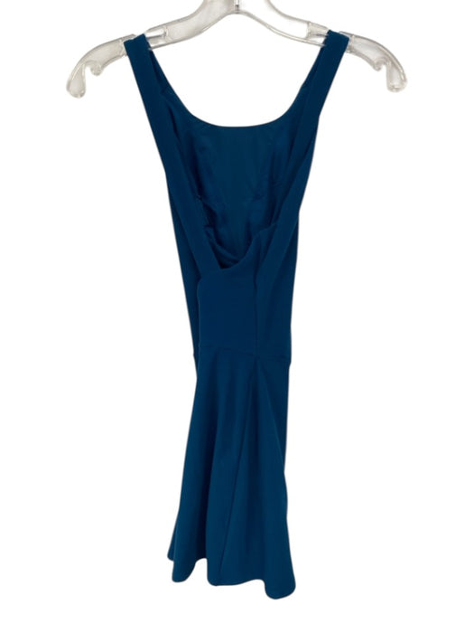 Alo Size S Dark Teal Polyester Blend Sleeveless Criss Cross Back Athletic Dress Dark Teal / S