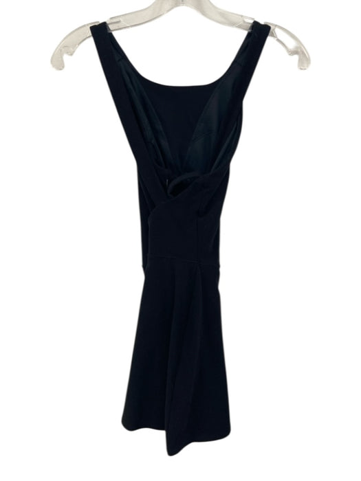 Alo Size S Black Polyester Blend Sleeveless Criss Cross Back Athletic Dress Black / S