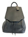 Rag & Bone Black Leather Silver Hardware Drawstring Backpack Bag Black / S