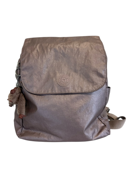 Kipling slate purple Polyamide Zip Top Keychain Flap Backpack Bag slate purple / M